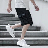 Black Military Cargo Shorts
